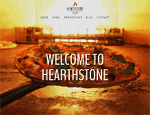 Tablet Screenshot of hearthstonepizza.com